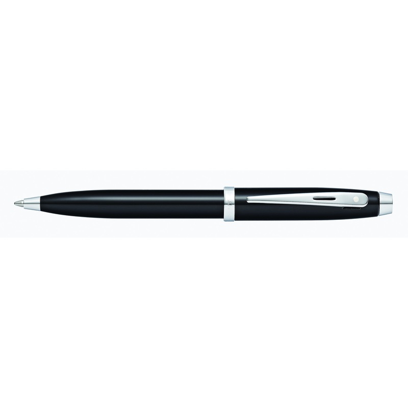 Sheaffer 100 Glossy Black Lacquer Ballpoint Pen
