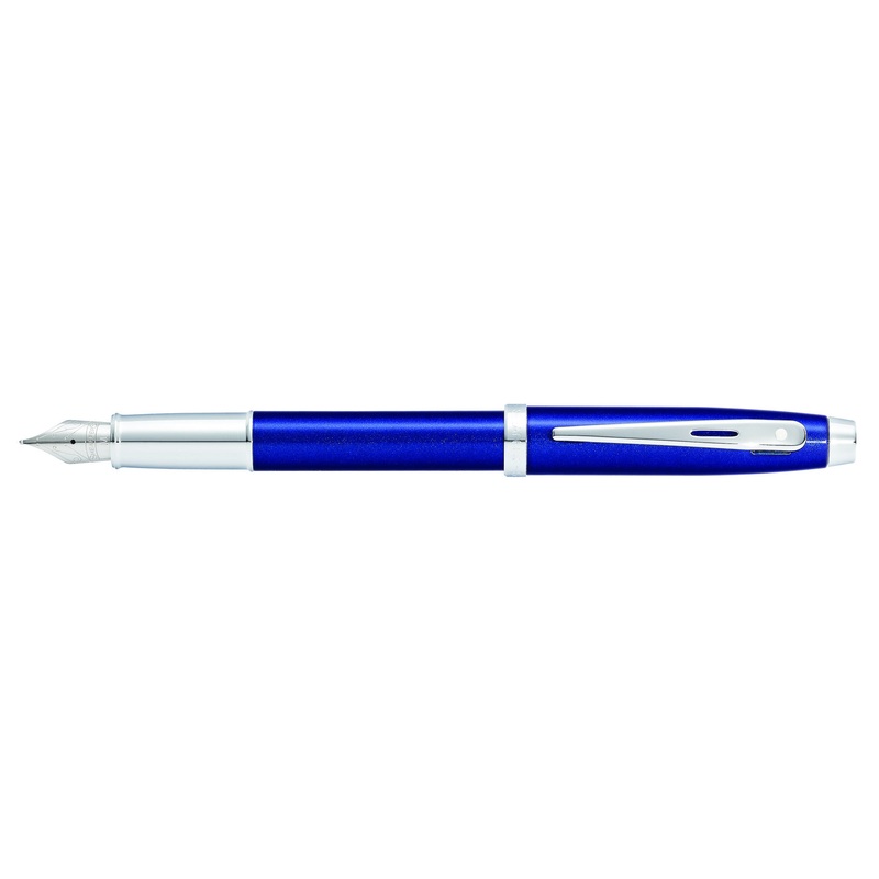Sheaffer 100 Glossy Blue Lacquer Fountain Pen