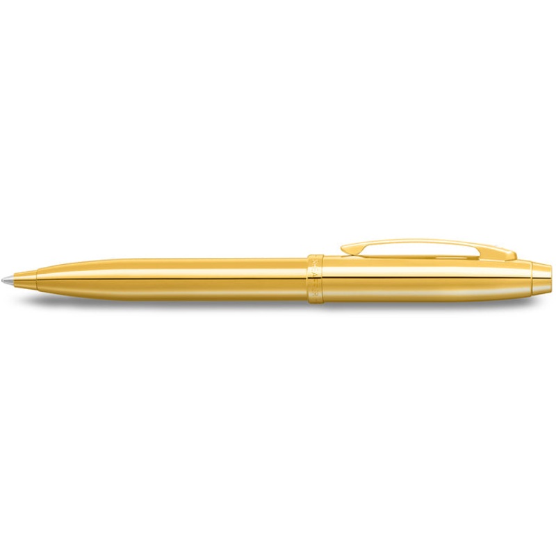 Sheaffer 100 Glossy PVD gold with PVD gold trim Ballpoint Pen