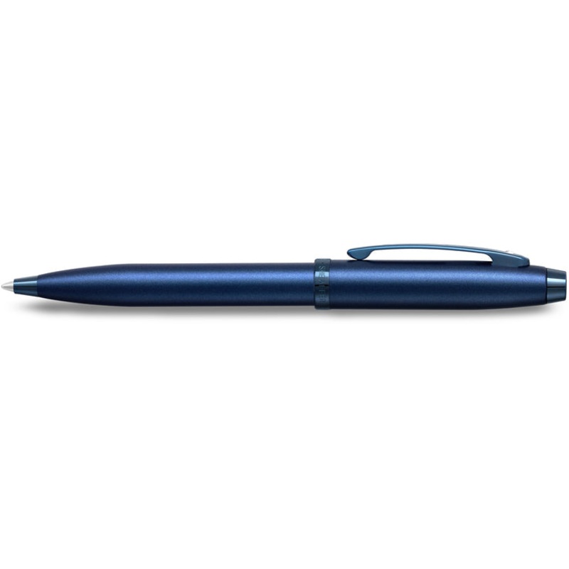Sheaffer 100 Satin blue with lacquer PVD blue trim Ballpoint Pen