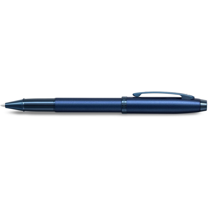 Sheaffer 100 Satin blue with lacquer PVD blue trim Rollerball Pen