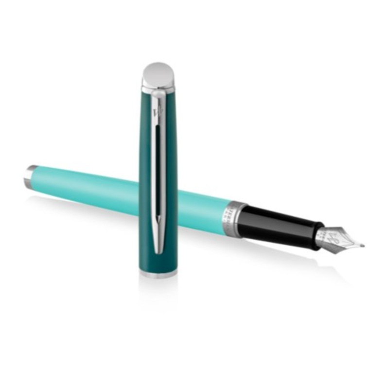 Waterman Hemisphere Light Green Lacquer & Chrome Fountain Pen