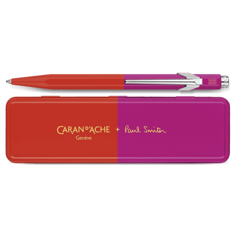 Caran d'Ache 849 Paul Smith Warm Red and Melrose Pink Ballpoint Pen