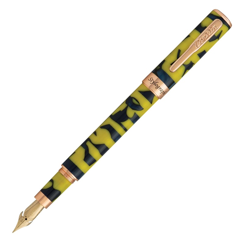 Conklin Stylograph Mosaic Yellow/Blue Fountain Pen