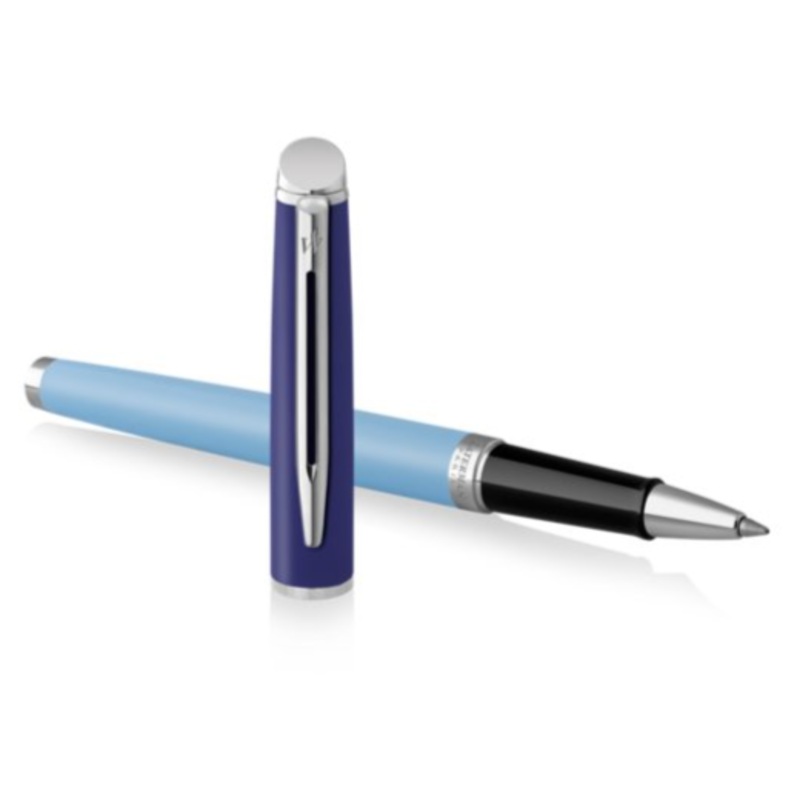 Waterman Hemisphere Light Blue with Chrome Trim Rollerball Pen