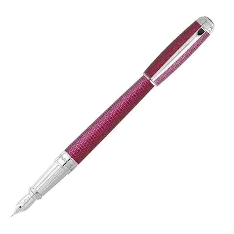 ST Dupont Line D Firehead Guilloche Amethyst Fountain Pen