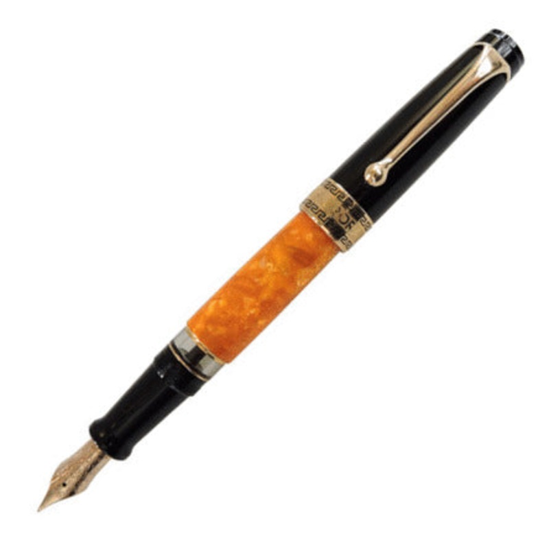 Aurora Optima Auroloide Gold O Sole Mio Fountain Pen