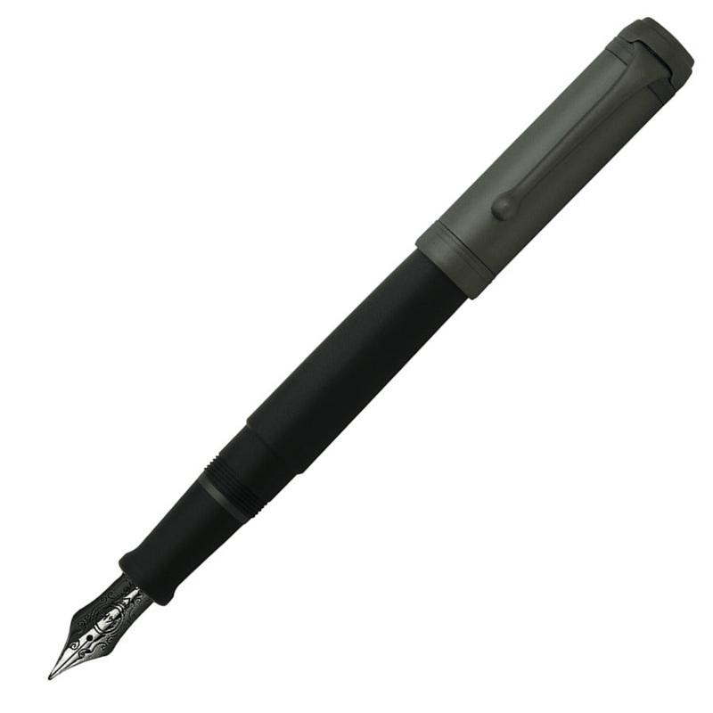 Aurora Talentum Full Black Ruthenium Cap Fountain Pen