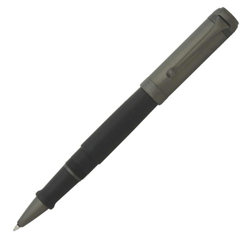 Aurora Talentum Full Black Ruthenium Cap Rollerball Pen