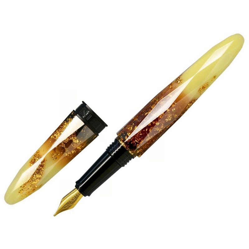 Benu Briolette Luminous Amber Fountain Pen