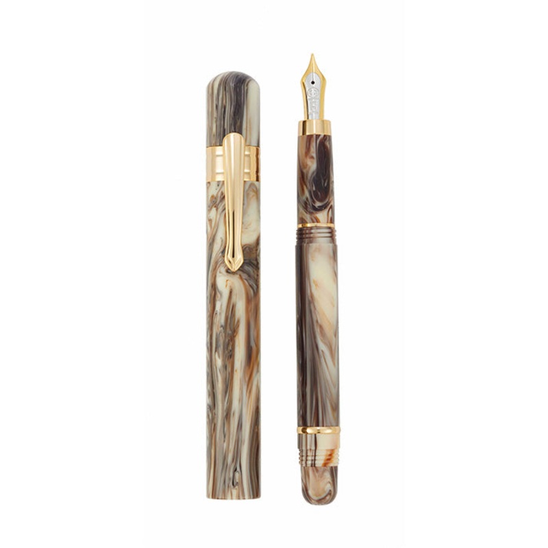 Taccia Covenant SE Parchment Swirl 14kt Gold Nib Fountain Pen