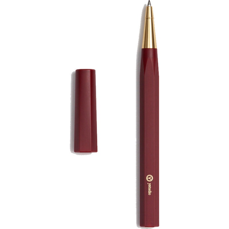 ystudio Resin Brass Red Rollerball Pen