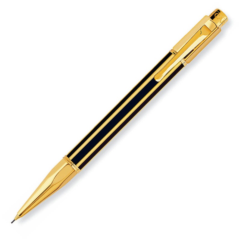 Caran d'Ache Varius Gold Plated China Black Mechanical Pencil