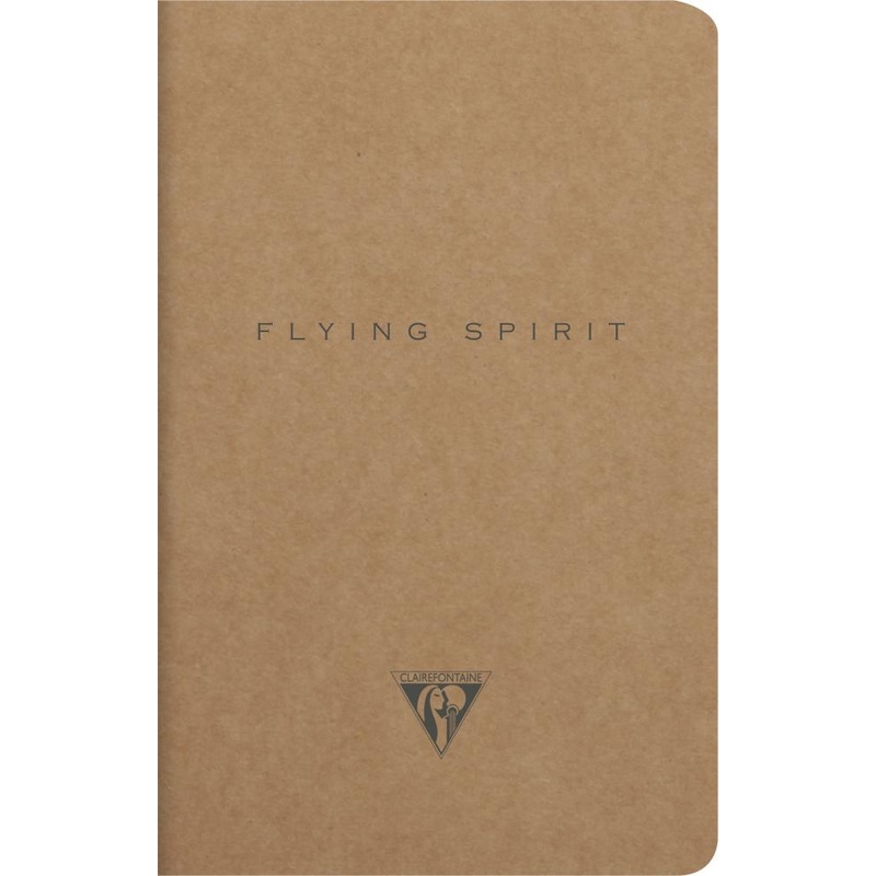 Clairefontaine Flying Spirit A5 Notebook - Brown, Lined