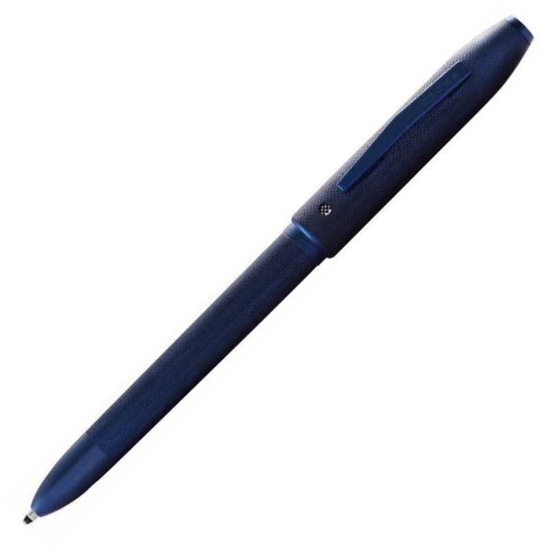 Cross Tech4 Sandblasted Blue PVD MultiFunction Pen