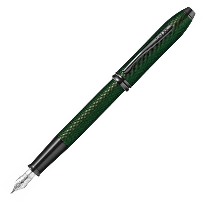 Cross Townsend Midnight Green Micro Knurl Fountain Pen