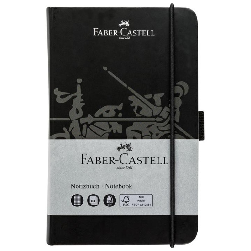 Faber-Castell Notebook A6 4.1" x 5.8" Square Paper - Black