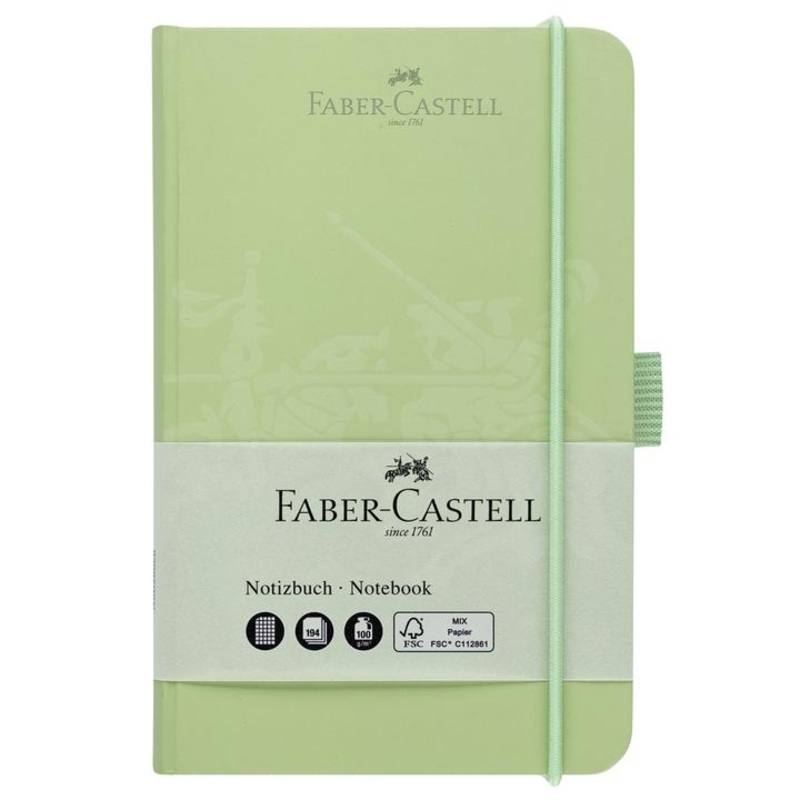 Faber-Castell Notebook A6 4.1" x 5.8" Squared Paper - Mint Green