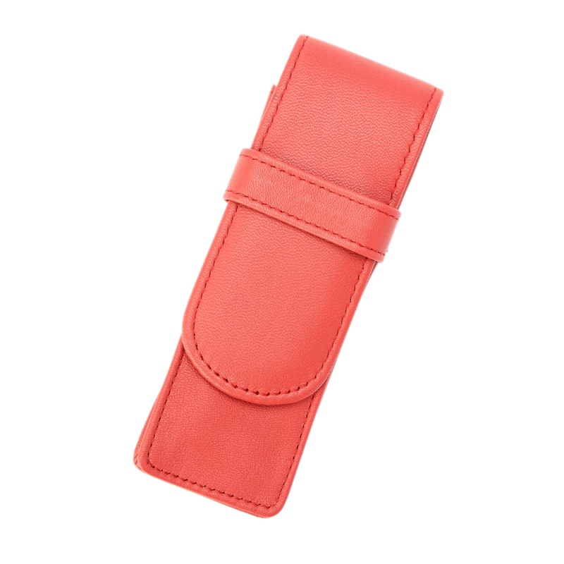 Royce Leather 2 Pen Case Red
