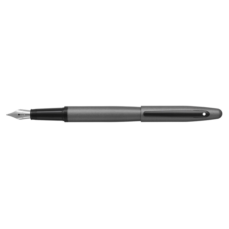 Sheaffer VFM Matte Gray and Matte Black Trim Fountain Pen