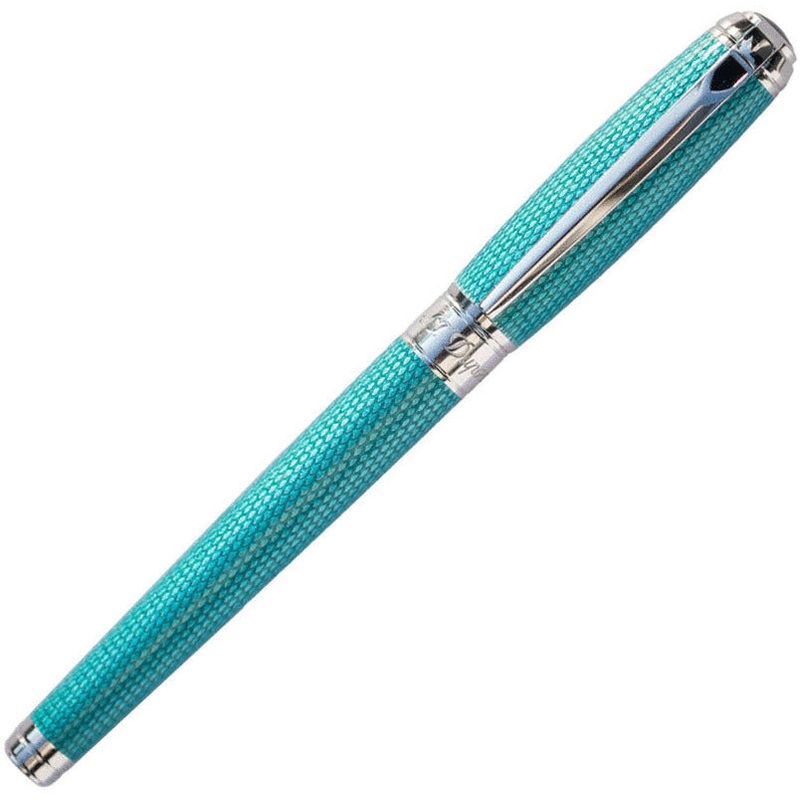 ST Dupont Diamond Guilloche Aquamarine Rollerball Pen