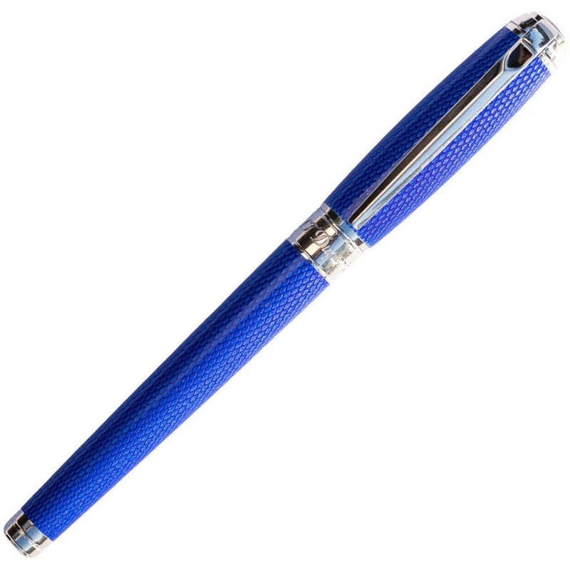 ST Dupont Diamond Guilloche Sapphire Rollerball Pen
