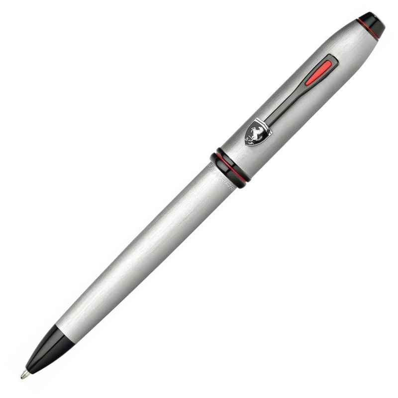 Cross Townsend Scuderia Ferrari Brushed Platinum Ballpoint Pen