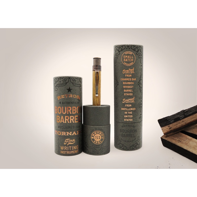 Retro 1951 Tornado Woodworks Bourban Barrel Rollerball