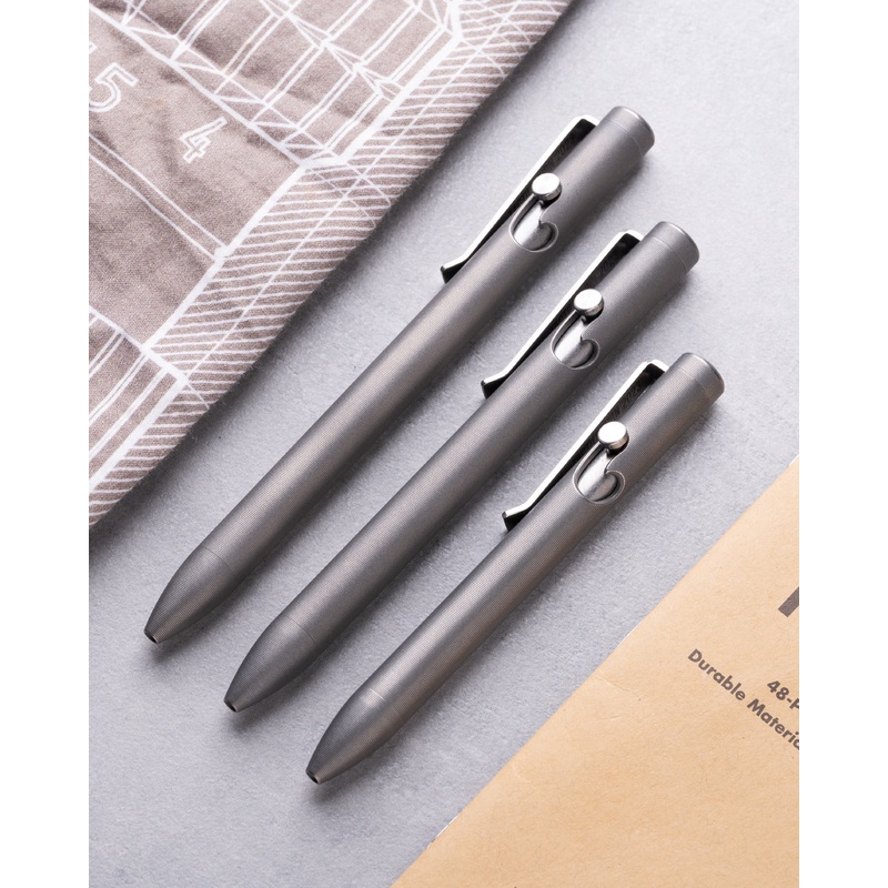 Tactile Turn Stonewashed Titanium Bolt Action Pen