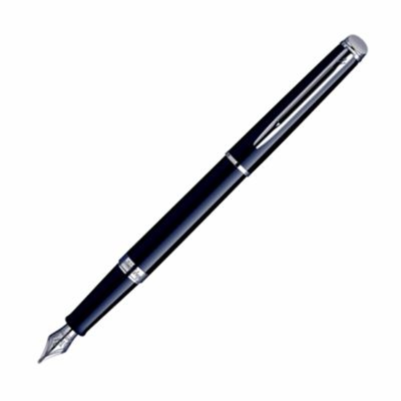 Waterman Hemisphere Black Lacquer & Chrome Fountain Pen